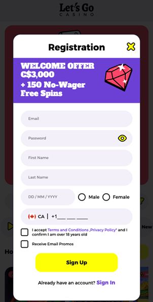 registration section